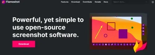 Flameshot Bildschirmschoner